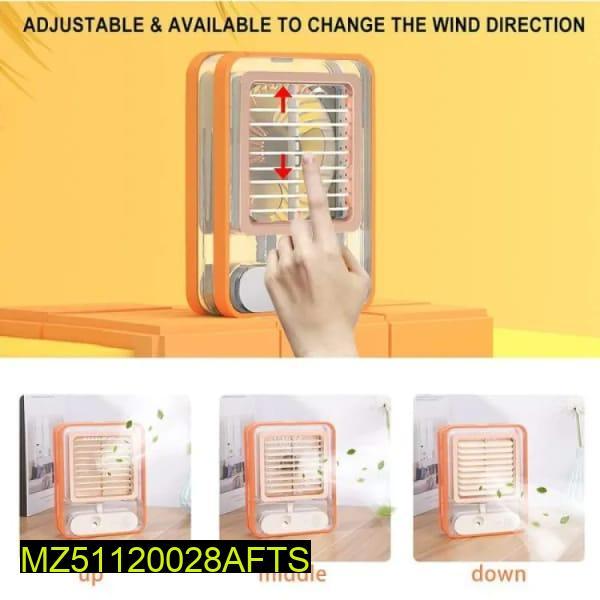 Rechargeable USB Mini Fan with Mist Humidifier Water Spray
