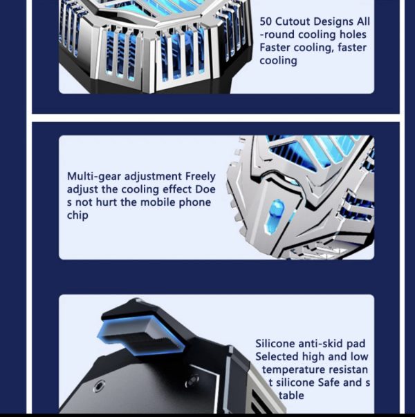 Ds 01 Original Mobile Cooler Magnetic Phone Cooler Fan | Adjustable Cooling Fan Holder Heat Sink Cooling Artifact For All