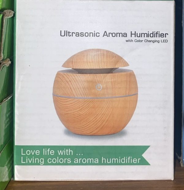 Essential Oil Diffuser Aroma Air Wood Humidifier With Colorful Change Mist Maker For Home (random Color)