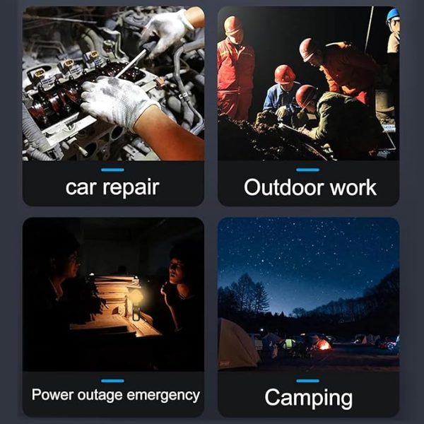 Mini Work Light Work Light Mini Camping Tent Lamp With Hanging Hook 3 Mode Night Light Rechargeable Waterproof Portable Lamp Outdoor Home