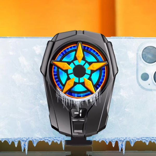 Sl09 Practical Phone Cooler Fan, Easy To Carry, Smart Digital Display, Rear Phone Radiator, Fast Cooling ( Random Color )
