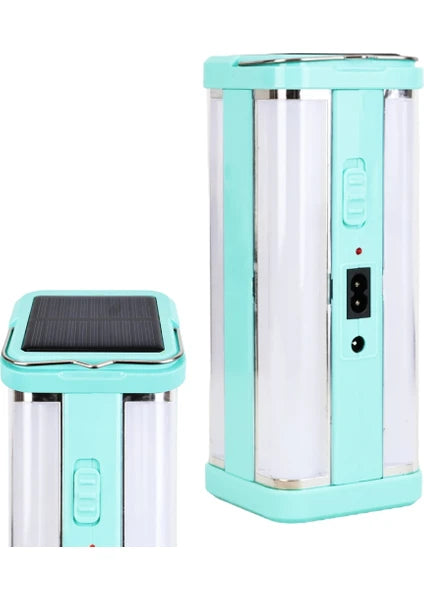 Solar Rechargeable Lantern Light Best Emergency Flash Light For Home & Outdoor – Hg-1664 (random Color