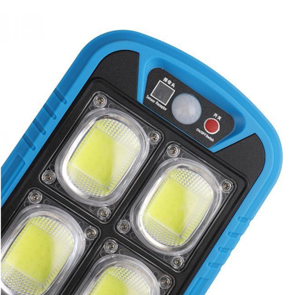 Solar Street Cob Light With Sensor Zb-150b | Motion Sensor Security Streetlight For Parking Lot Remote Control (random Color)