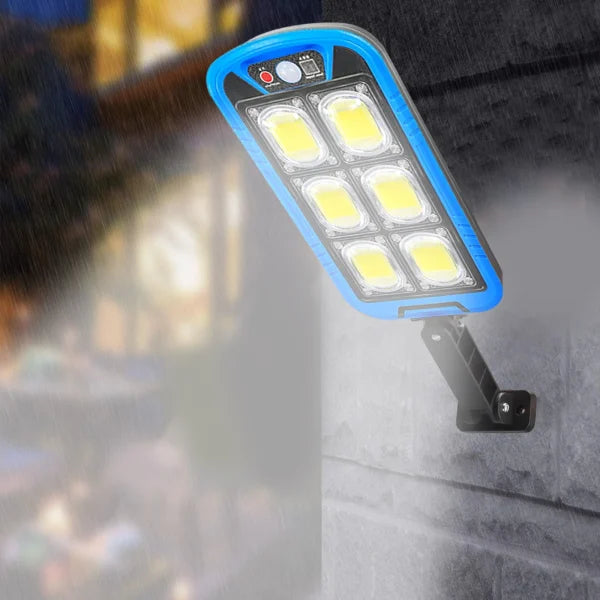 Solar Street Cob Light With Sensor Zb-150b | Motion Sensor Security Streetlight For Parking Lot Remote Control (random Color)