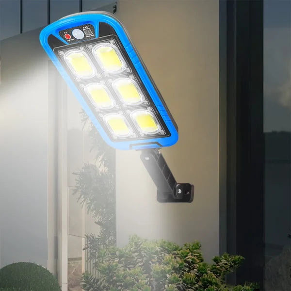 Solar Street Cob Light With Sensor Zb-150b | Motion Sensor Security Streetlight For Parking Lot Remote Control (random Color)