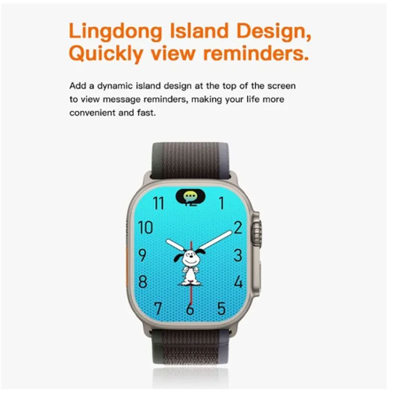 T20 ultra2 with 4 Strap Series 9 Gesture Operation Bluetooth Call Smartwatch Wireless Charging HD Big Screen Fitness Watch