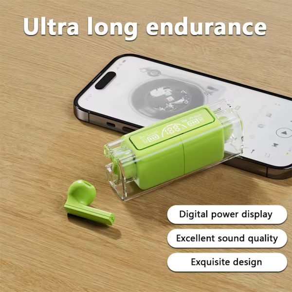 Tws Bh15 Music Wireless Bluetooth Ear Buds | Transparent Wireless Bluetooth Earphones, Earbuds, Headset For Men And Women (random Color)