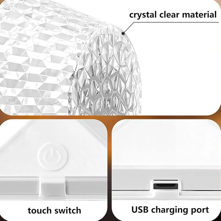 Rechargeable Table Lamp - 1 Pcs with Type-C Charging Port
