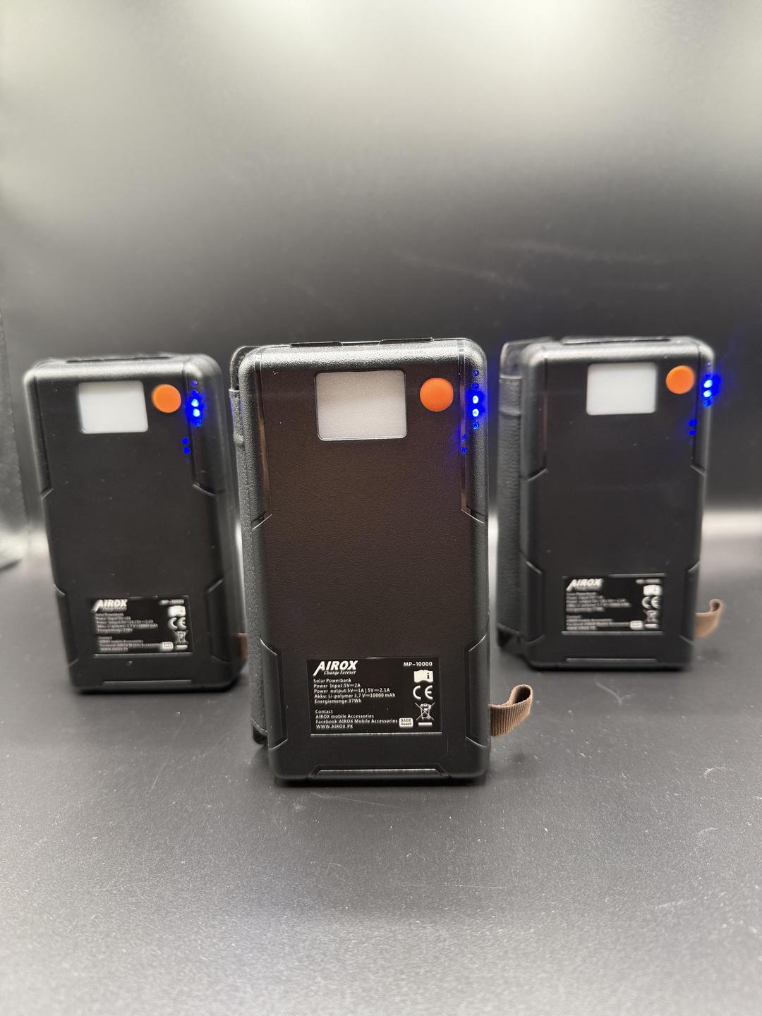 Solar Power Bank 10000 mAh with Flashlight
