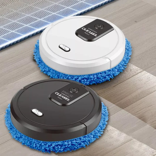 3 In 1 Electric Sweeper Floor Mop Cordless Vacuum Robot With Wet Dry Mopping Smart Spray Mini Washing Cleaners For Home Cleaning (random Color)
