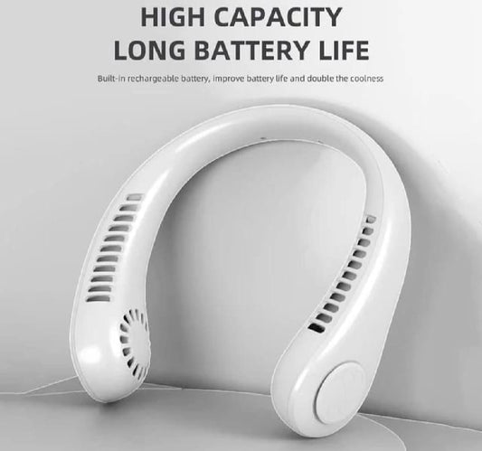 Rechargeable Bladeless Neck Fan - 1 Pc Lightweight and Portable Cooling Solution
