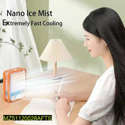 Rechargeable USB Mini Fan with Mist Humidifier Water Spray