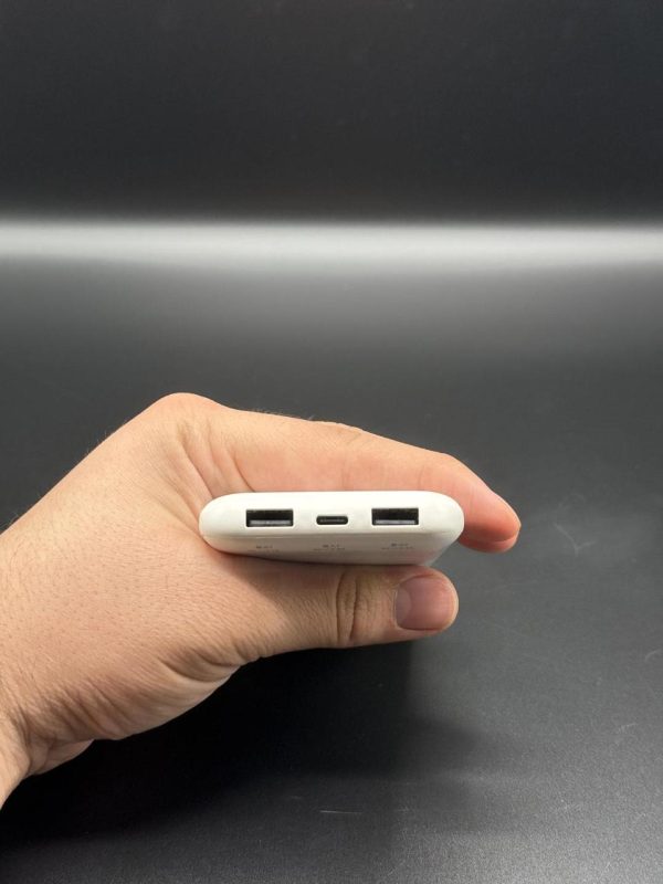 Elec 10,000mah Fast Charging Power Bank – White | Dual Type-a & Type-c Output | With Box