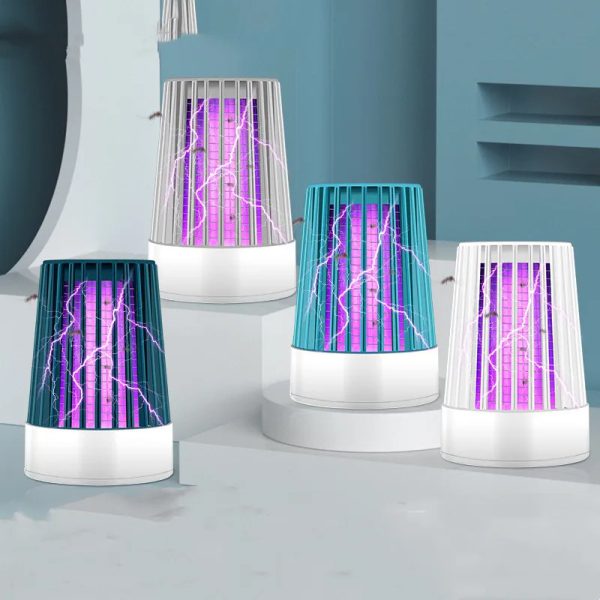 Electric Shock Uv Mosquito Killer Lamp – Usb Bugs Zapper Light, Non Toxic And No Radiation Lamp(random Color )