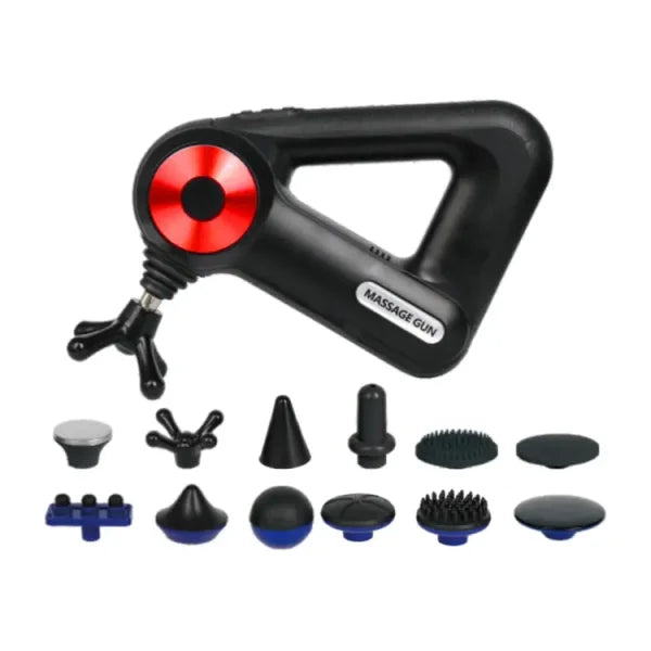 Handheld Massage Gun Deep Tissue Muscle Massager With 12 Massage Heads