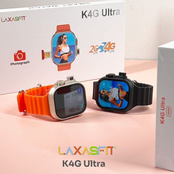 K4g Ultra Smart Watch – With Sim Support & Built-in Camera Smart Watch | Rubber  Strap Support Sim Card | Sport Smart Watch | Bold Design (random Color)