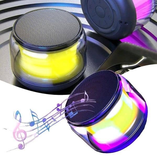 Mini Bluetooth Wireless Portable Speaker With Led Light & High Bass Sound | Best Quality Rgb Light Speaker – Portable Bluetooth Speaker