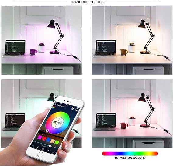 Color Changing Smart Wifi Rgb Led Bulb, Dim-able And Color Changing – Voice Controlled, 13watt – 220v Led Smart Rgb Bulb,