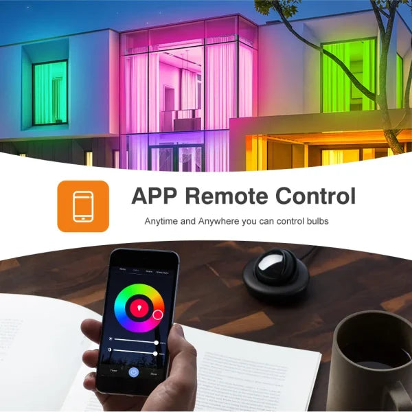 Color Changing Smart Wifi Rgb Led Bulb, Dim-able And Color Changing – Voice Controlled, 13watt – 220v Led Smart Rgb Bulb,