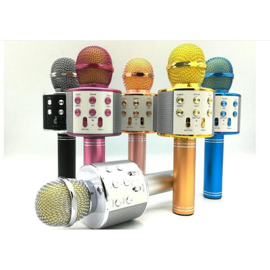 (nw000401) Ws-858 Wireless Bluetooth Handheld Karaoke Portable Microphone With Built-in Rechargeable Speaker (random Color)” has been added to your