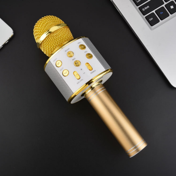 (nw000401) Ws-858 Wireless Bluetooth Handheld Karaoke Portable Microphone With Built-in Rechargeable Speaker (random Color)” has been added to your