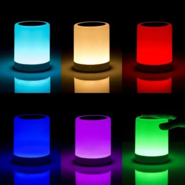Portable Touch Lamp Bluetooth Speaker | Smart Touch Night Light Desk Lamp Color Changing ₨1,010