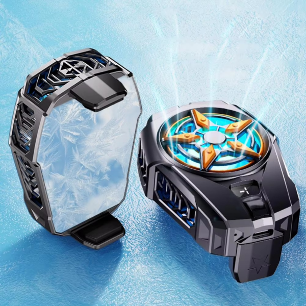 Sl09 Practical Phone Cooler Fan, Easy To Carry, Smart Digital Display, Rear Phone Radiator, Fast Cooling ( Random Color )