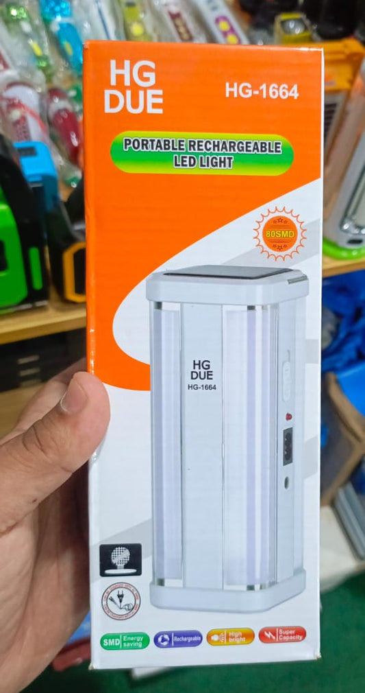 Solar Rechargeable Lantern Light Best Emergency Flash Light For Home & Outdoor – Hg-1664 (random Color