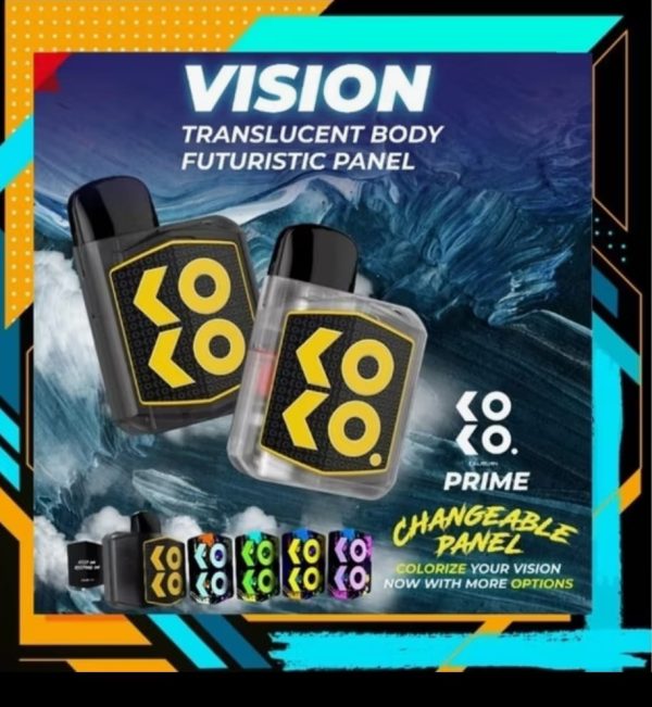 Uwell Caliburn Koko Prime Vision Pod System Kit – 18w (690mah) | Vape For Smokers | Pod For Smoking ( Random Color )(without Display)